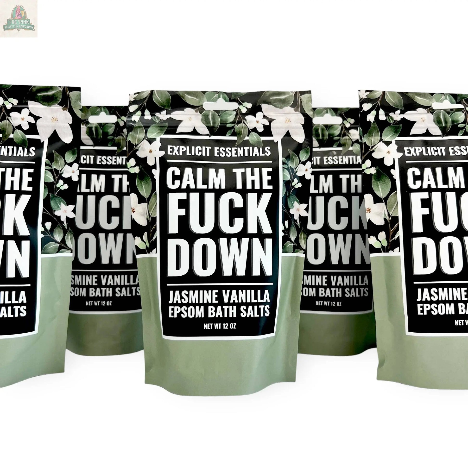 Calm The Fuck Down Bath Salts 12oz Bag Pink Platypus Emporium