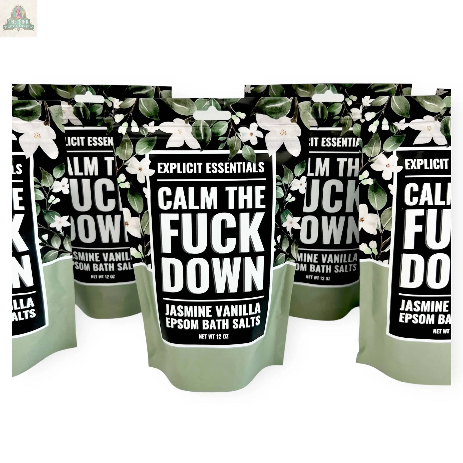 Calm The Fuck Down Bath Salts 12oz Bag Pink Platypus Emporium
