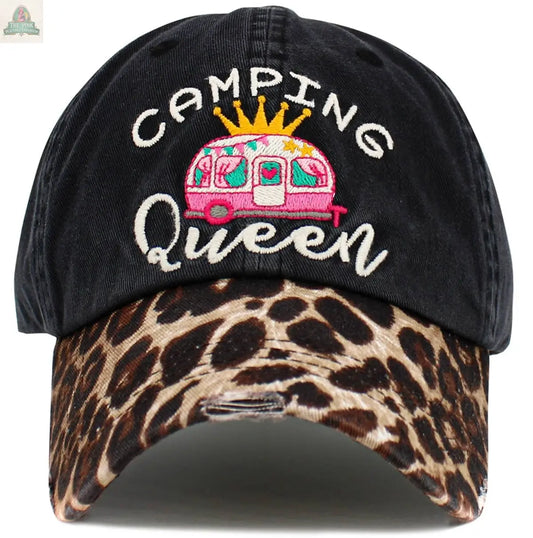 Camping Queen Vintage Ballcap: BLK KBETHOS