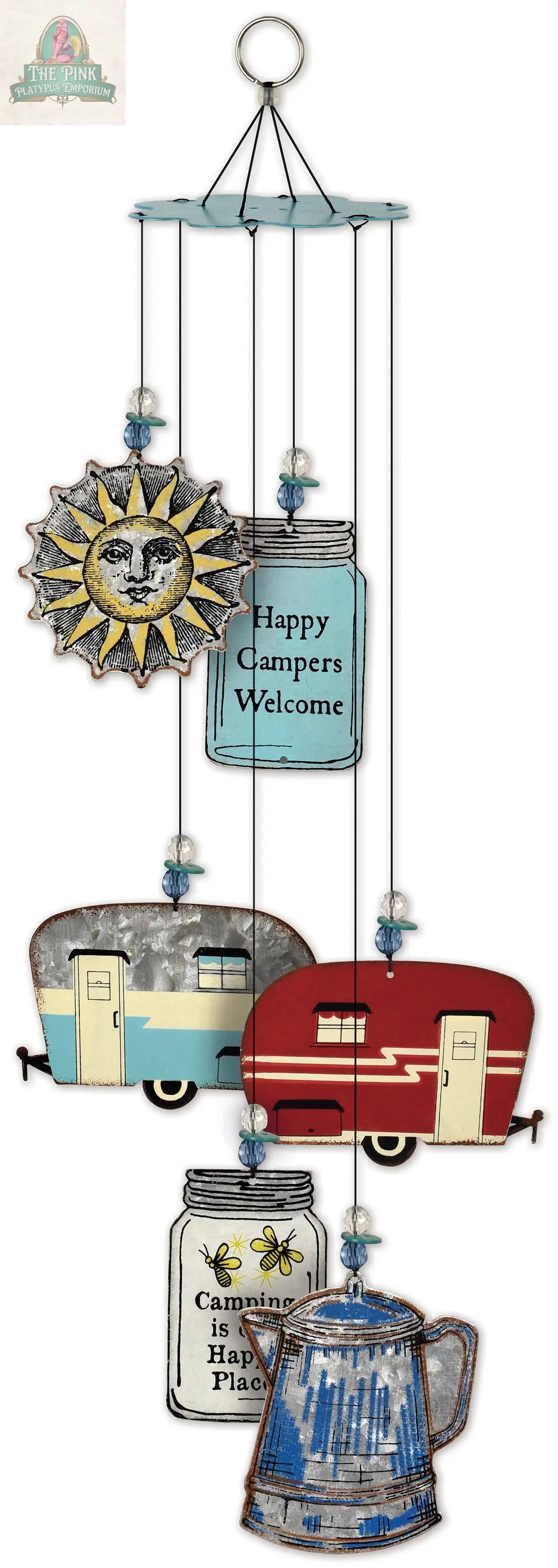 Camping and Jars Chime Pink Platypus Emporium