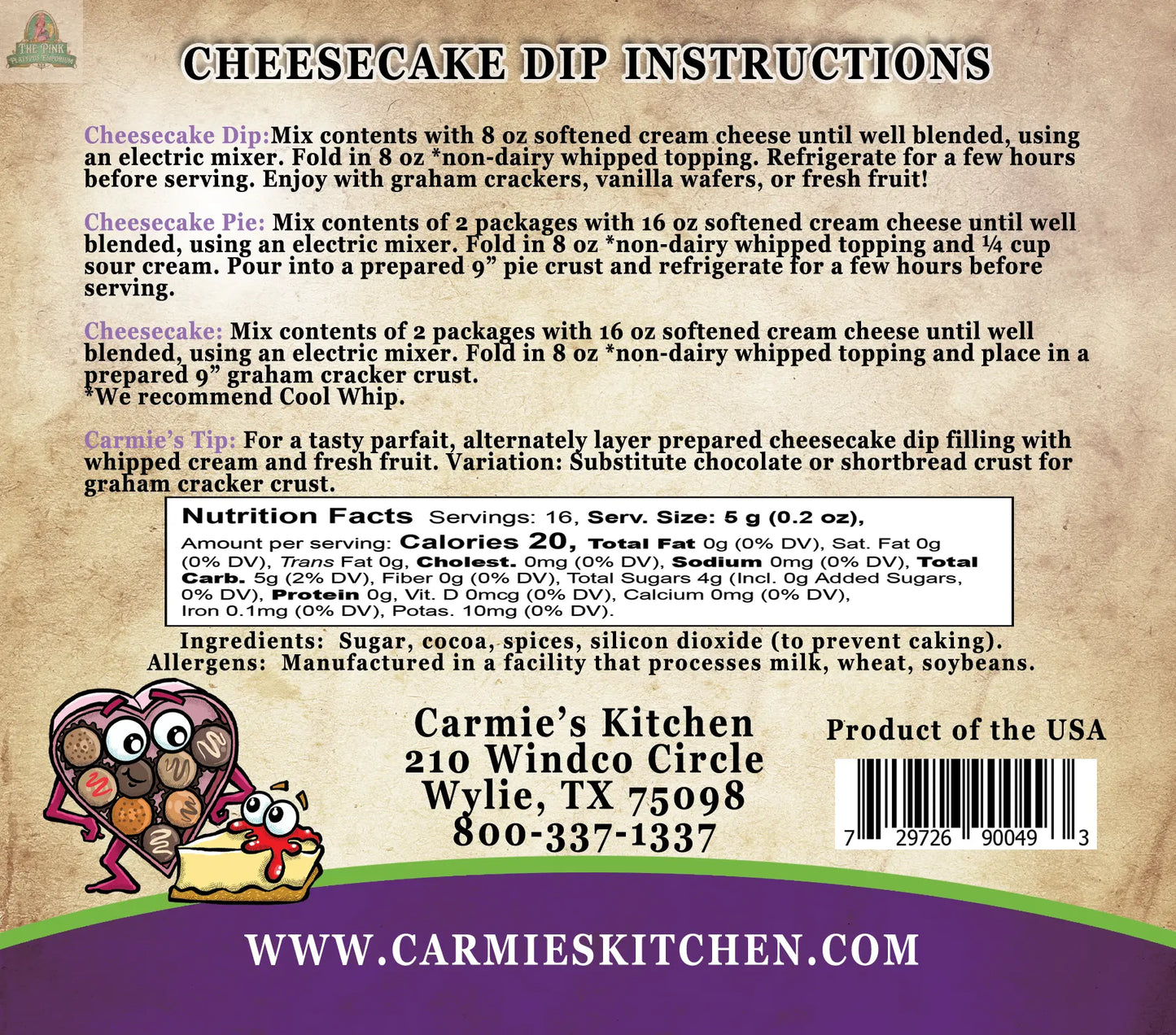Chocolate Lovers Cheesecake Dip Carmie's Kitchen