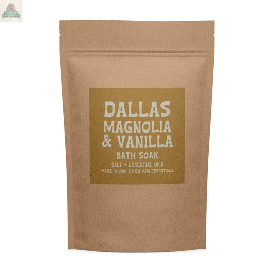 Dallas Magnolia & Vanilla Bath Soak | Epsom Salt & Oils: 5 oz Pink Platypus Emporium