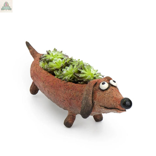 Dobby Doxin, Dog Blobhouse Planter Pink Platypus Emporium