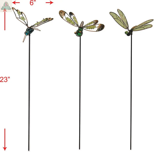Dragonfly Glow In The Dark Picks - 3 Asst Pink Platypus Emporium