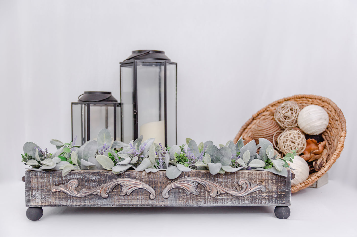 Shabby Chic Boho Table Riser | Reclaimed Barnwood Centerpiece