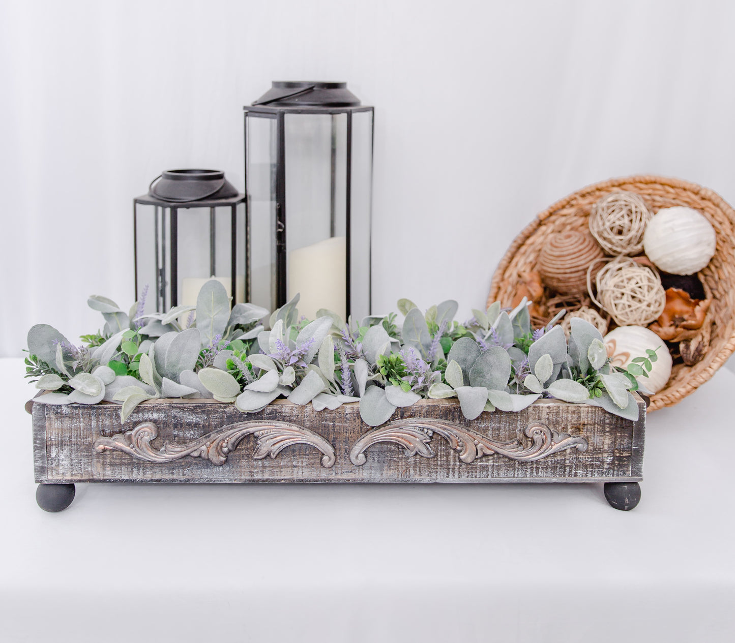 Shabby Chic Boho Table Riser | Reclaimed Barnwood Centerpiece