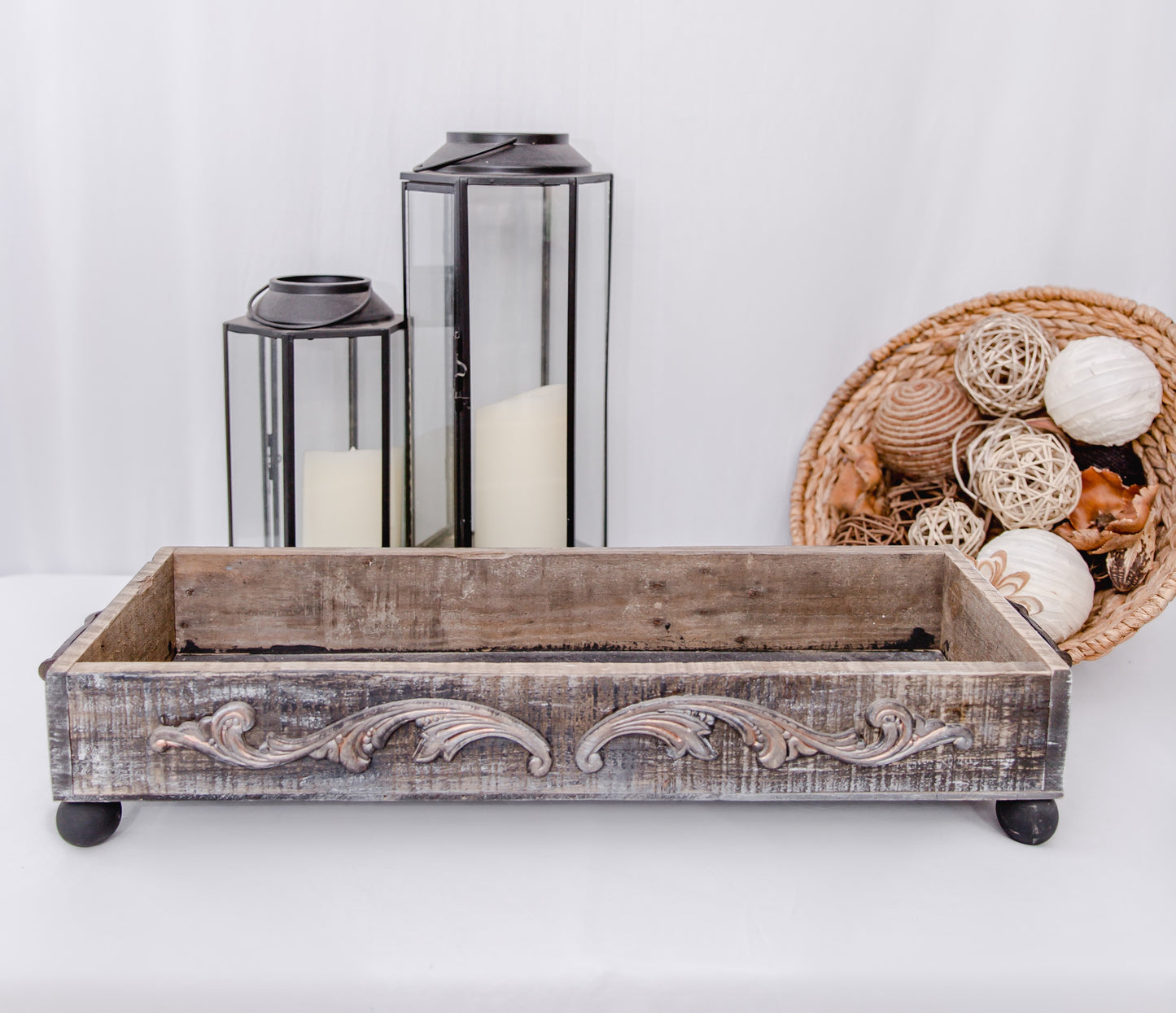 Shabby Chic Boho Table Riser | Reclaimed Barnwood Centerpiece