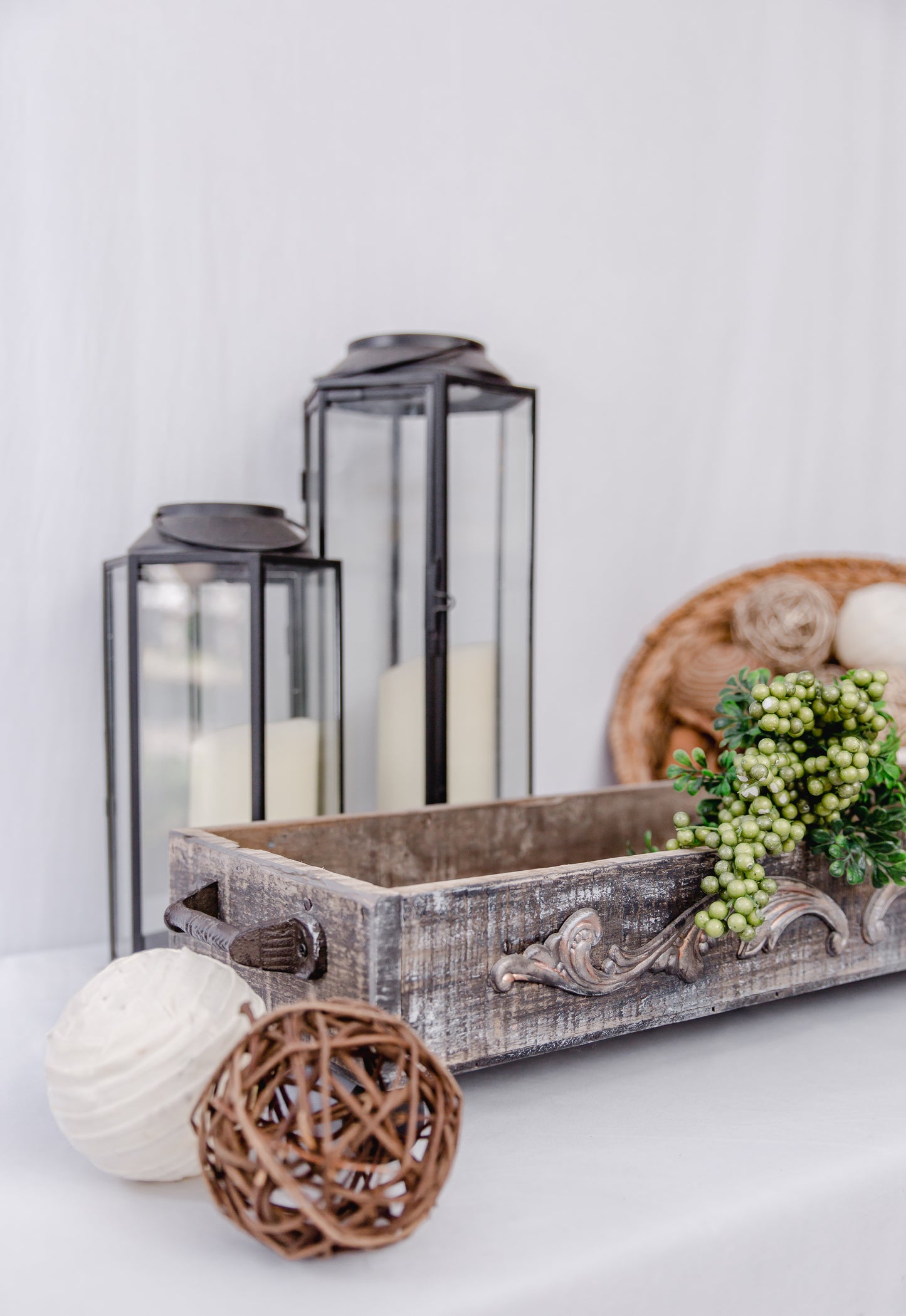 Shabby Chic Boho Table Riser | Reclaimed Barnwood Centerpiece