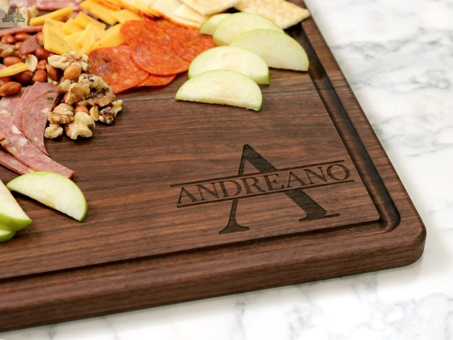 Extra Large Walnut Cutting Board 24" x 18", With Juice Groove, Father's Day Gift, Wedding Gift, Anniversary Gift, 100% Made in the USA Pink Platypus Emporium