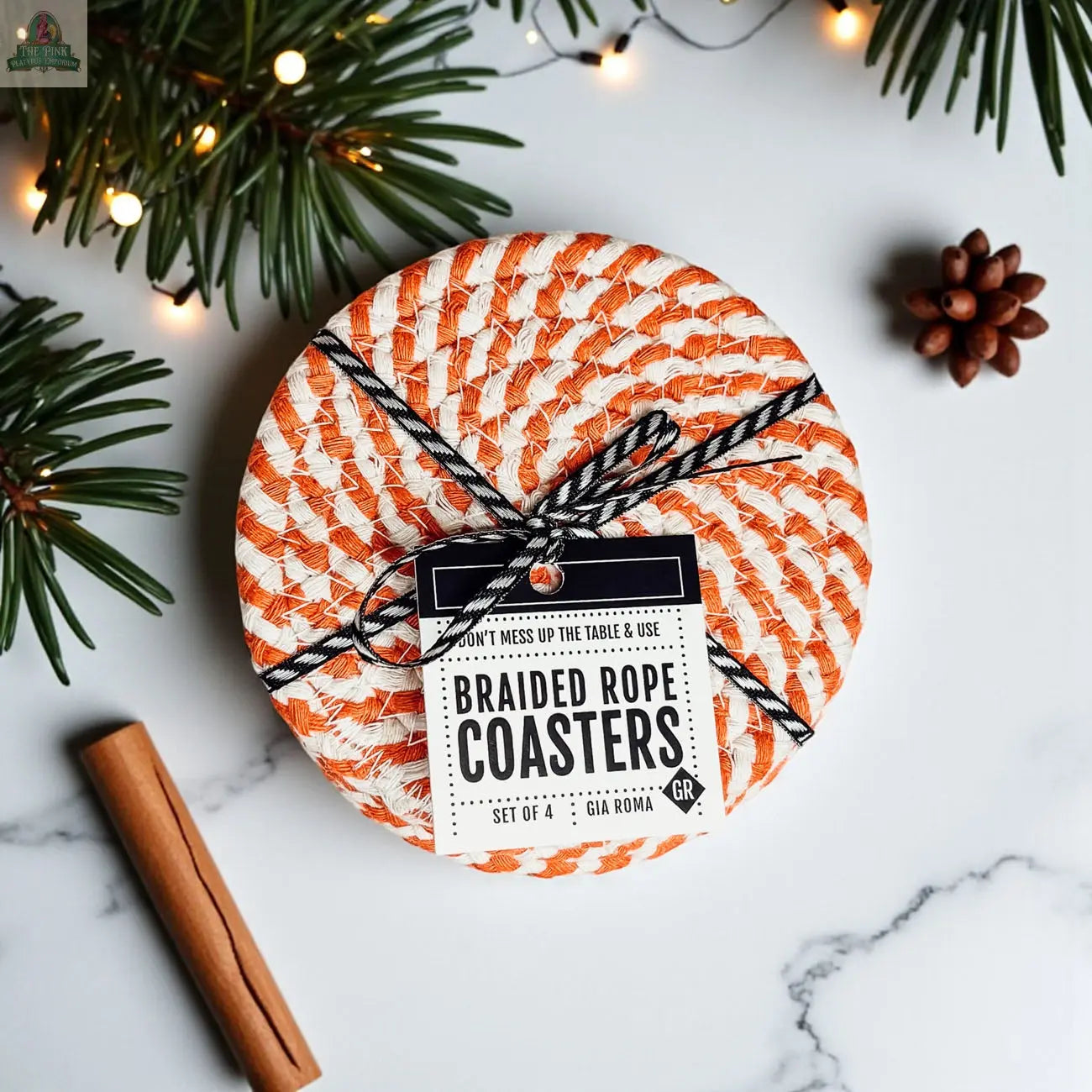 Fall Fabric Coasters Pink Platypus Emporium