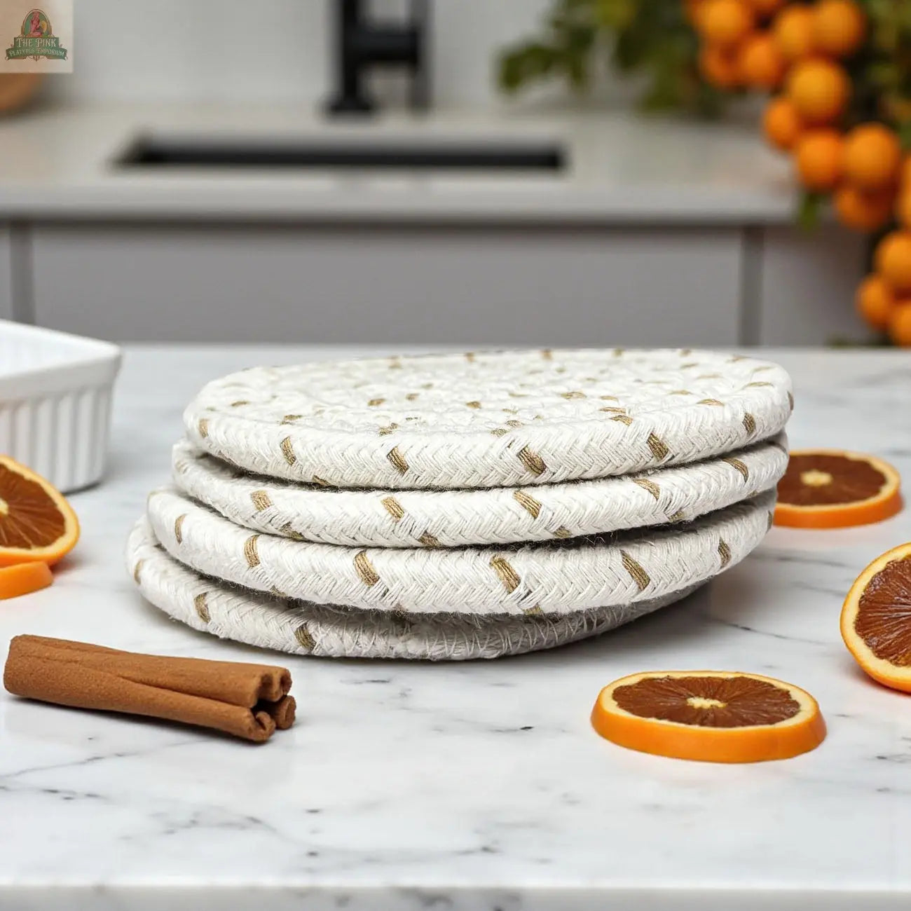 Fall Fabric Coasters Pink Platypus Emporium