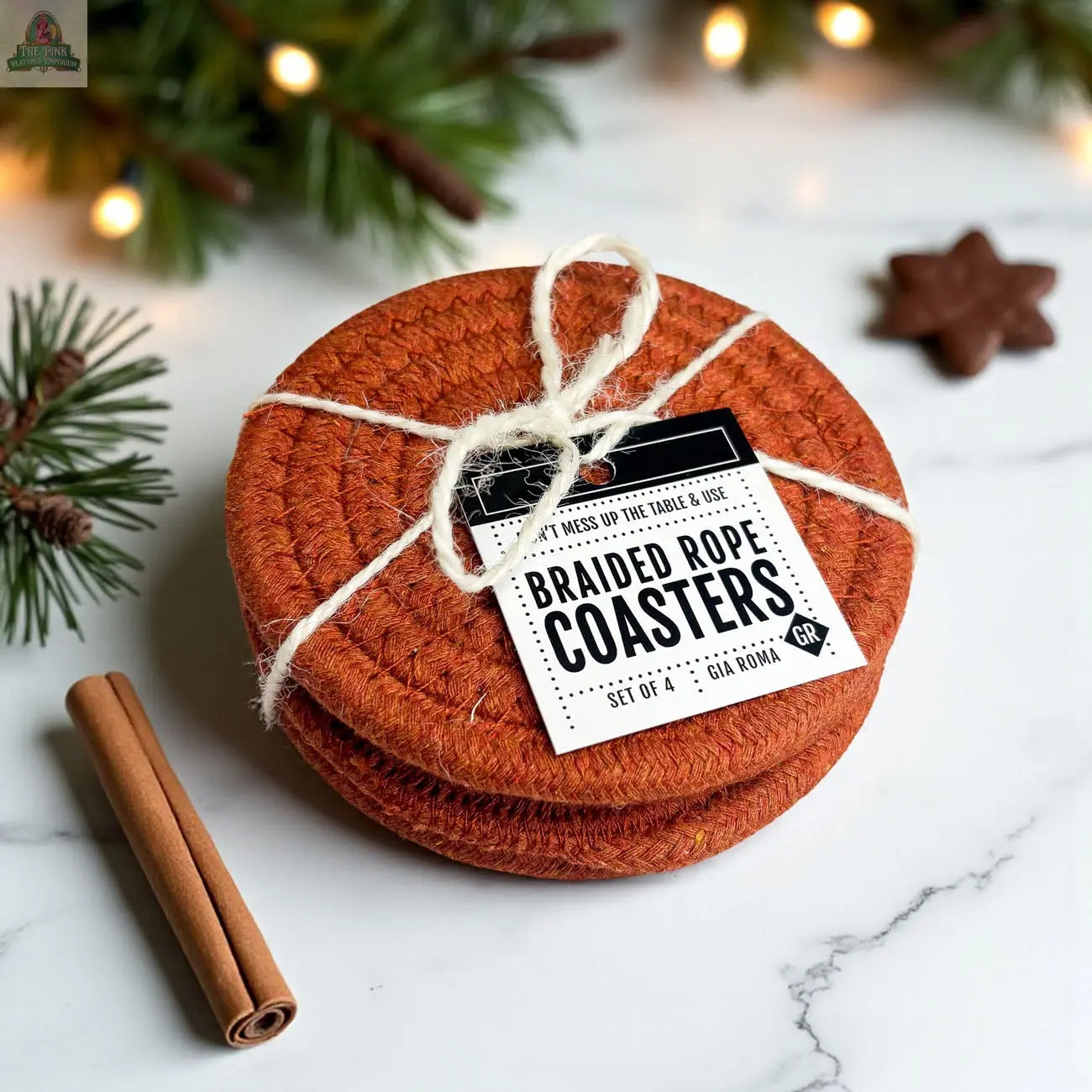 Fall Fabric Coasters Pink Platypus Emporium