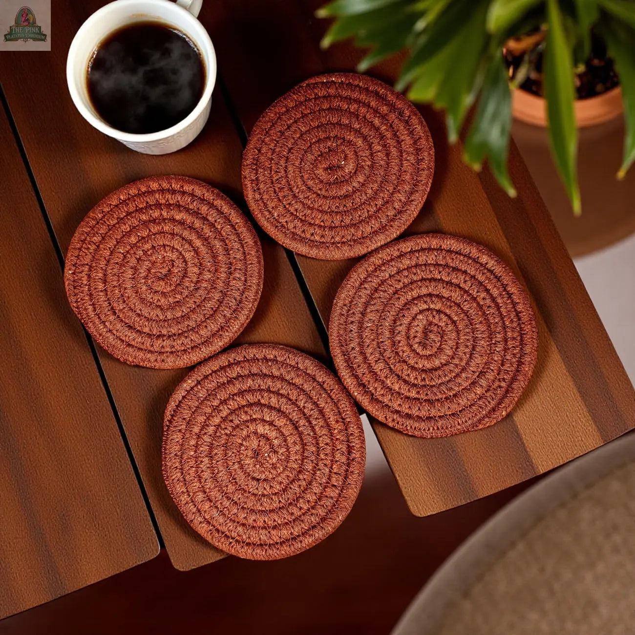 Fall Fabric Coasters Pink Platypus Emporium