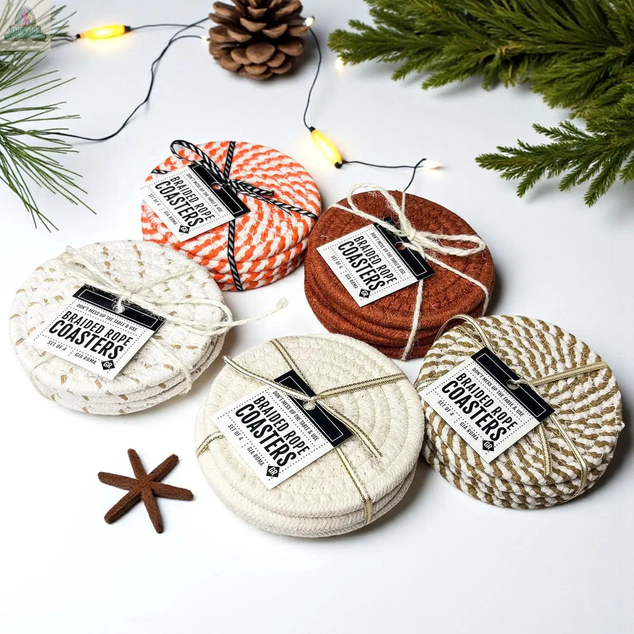 Fall Fabric Coasters Pink Platypus Emporium