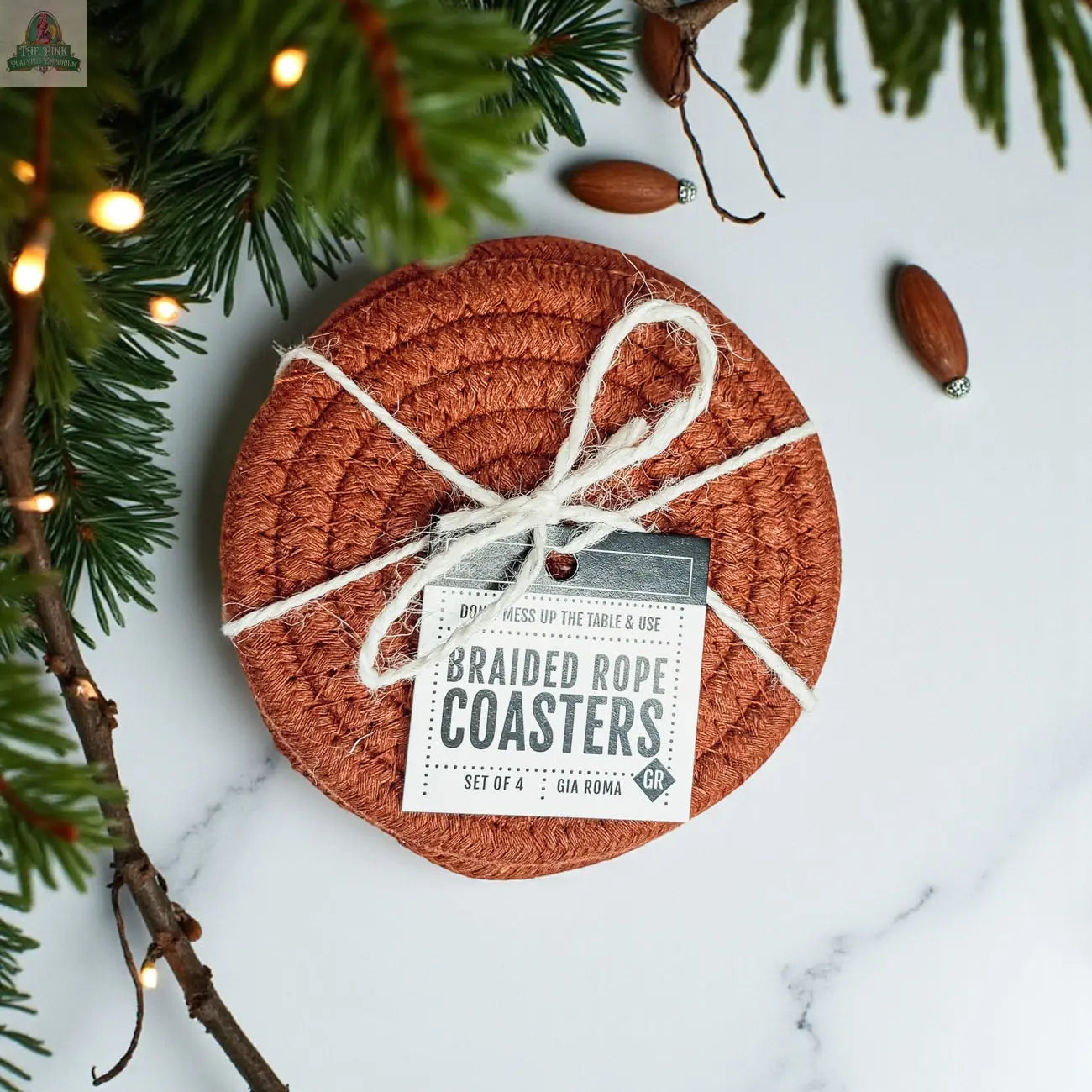 Fall Fabric Coasters Pink Platypus Emporium