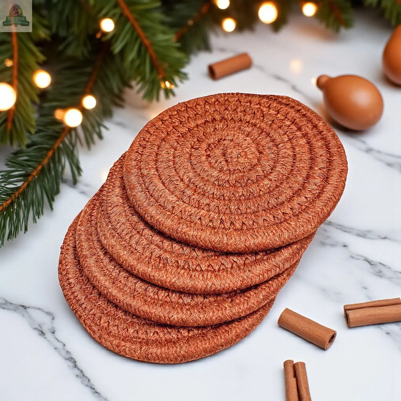 Fall Fabric Coasters Pink Platypus Emporium