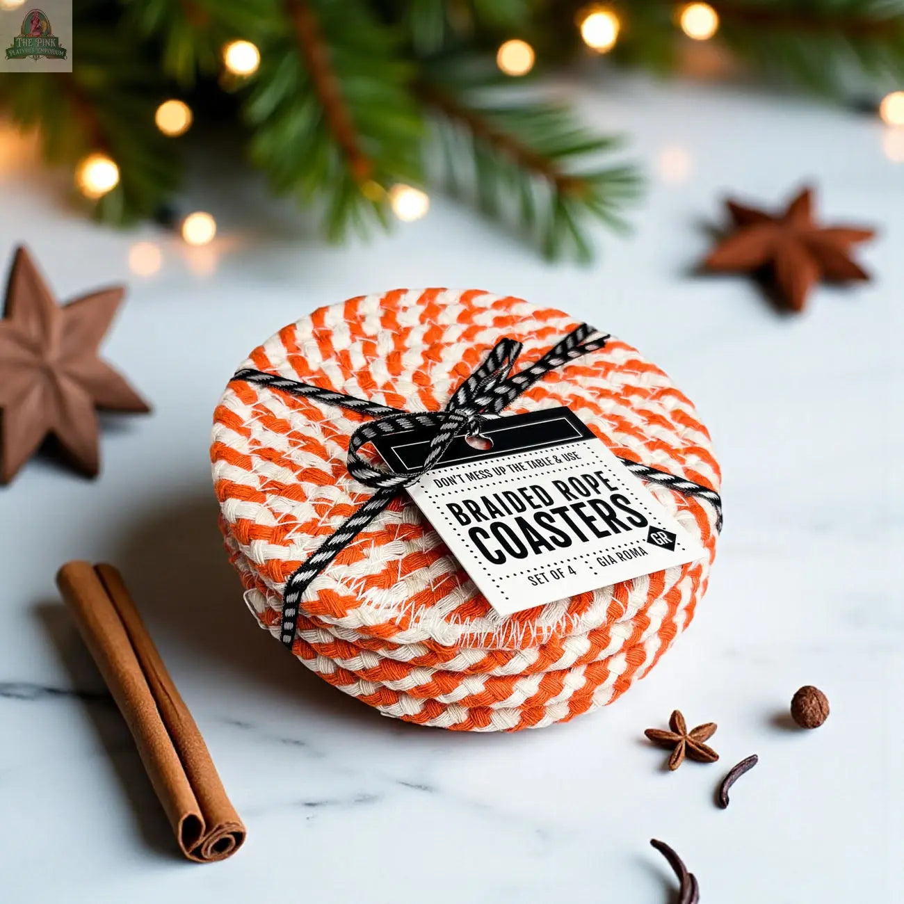 Fall Fabric Coasters Pink Platypus Emporium