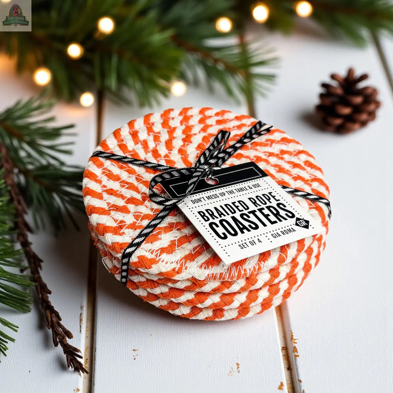 Fall Fabric Coasters Pink Platypus Emporium