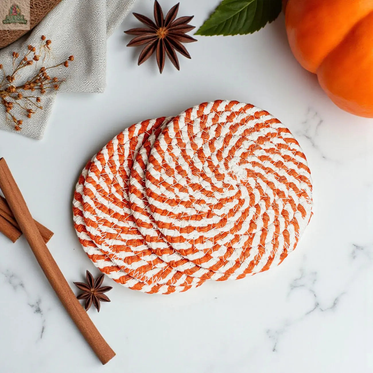 Fall Fabric Coasters Pink Platypus Emporium