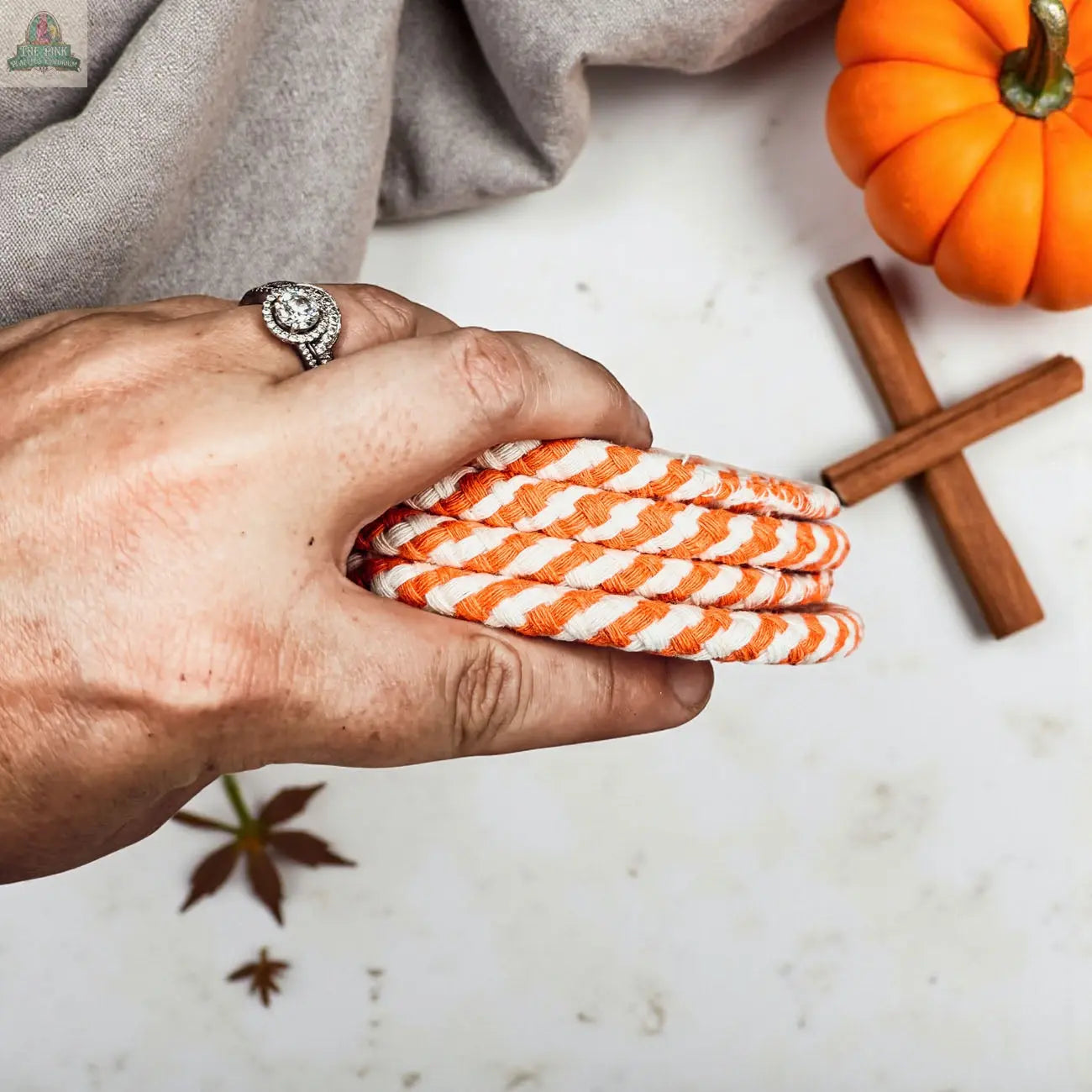 Fall Fabric Coasters Pink Platypus Emporium