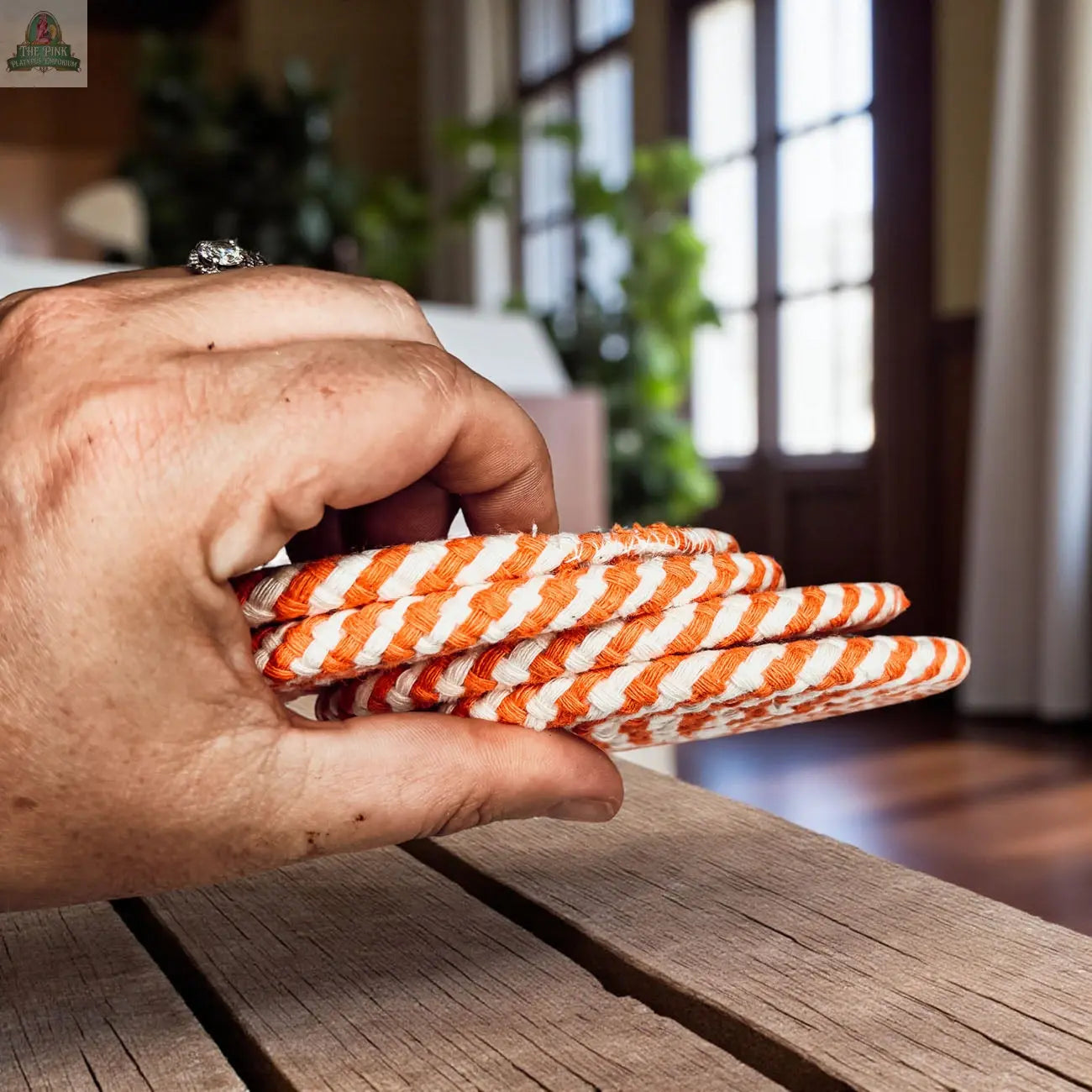 Fall Fabric Coasters Pink Platypus Emporium