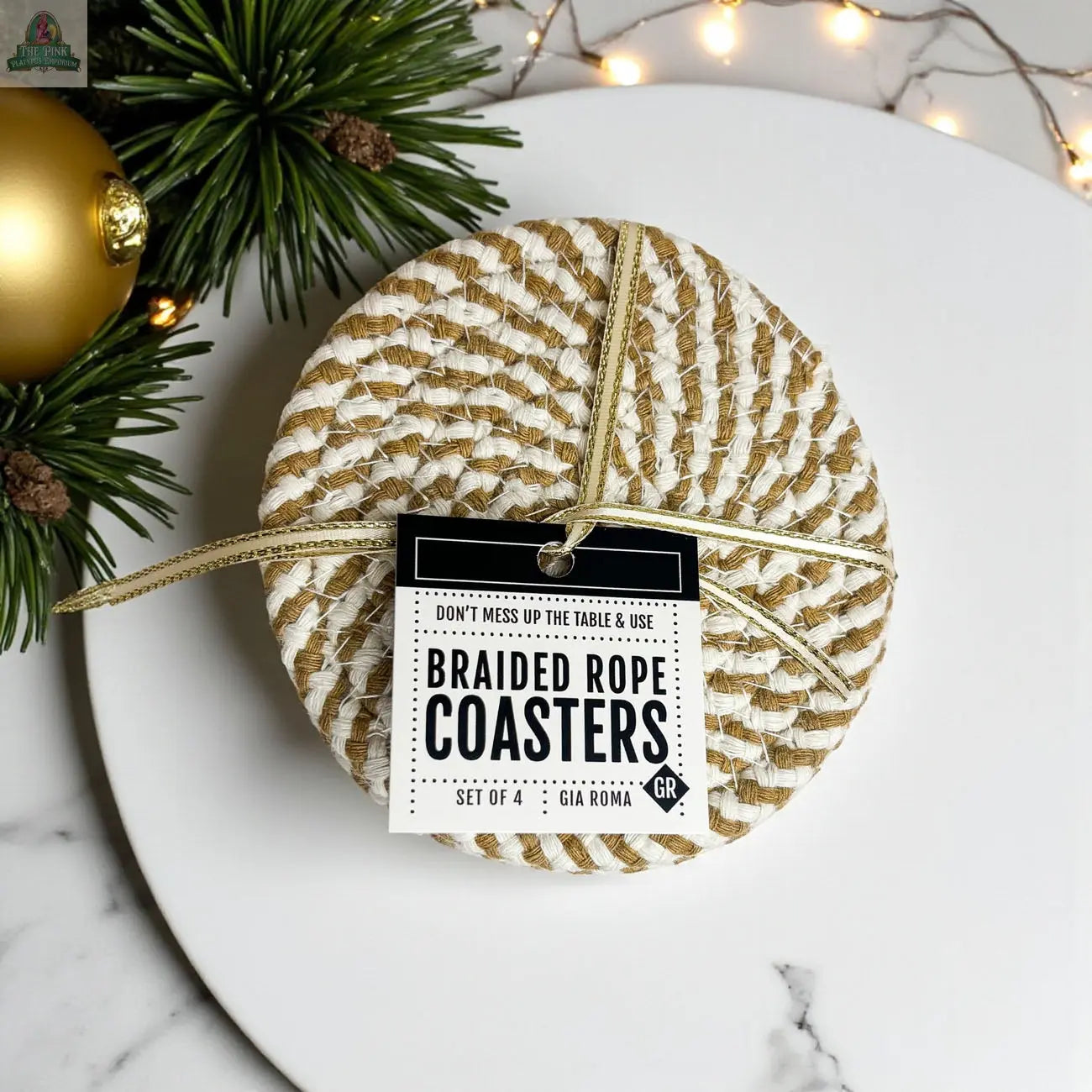 Fall Fabric Coasters Pink Platypus Emporium