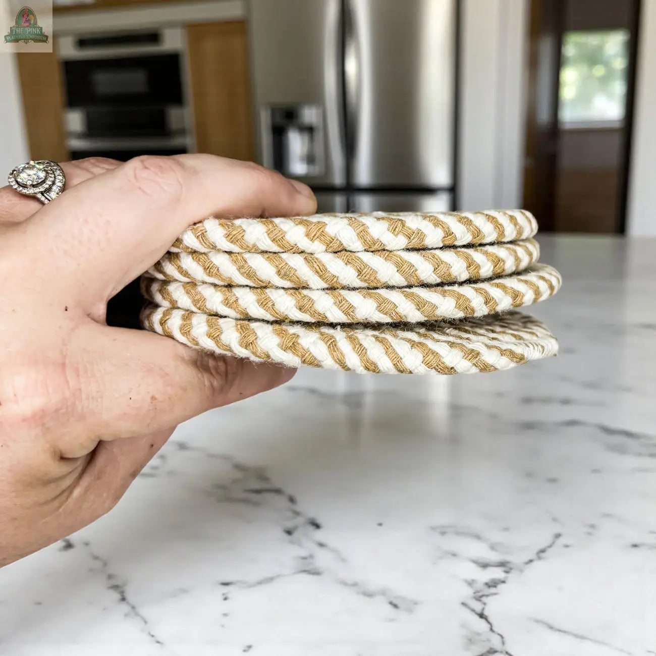 Fall Fabric Coasters Pink Platypus Emporium