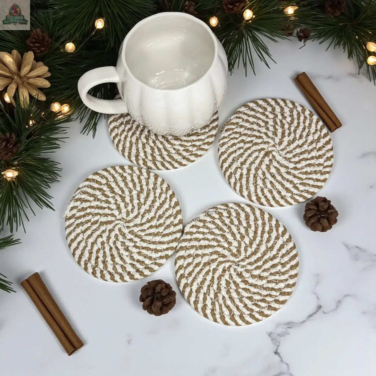 Fall Fabric Coasters Pink Platypus Emporium