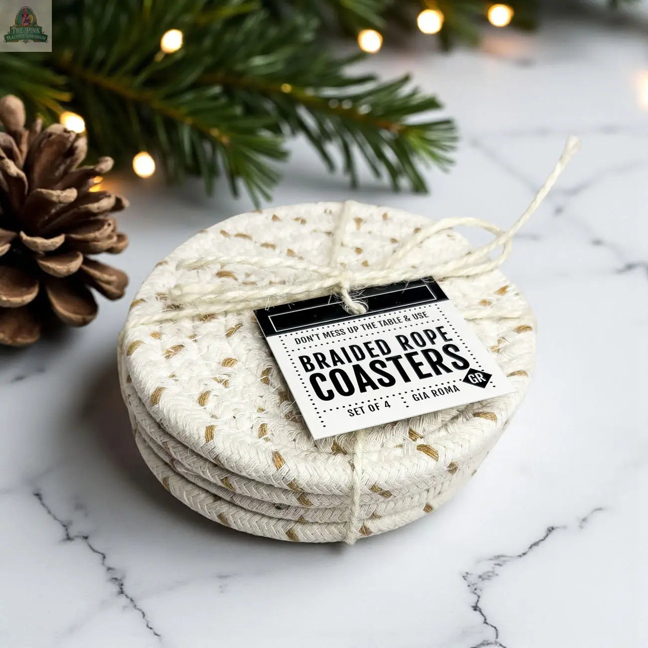 Fall Fabric Coasters Pink Platypus Emporium