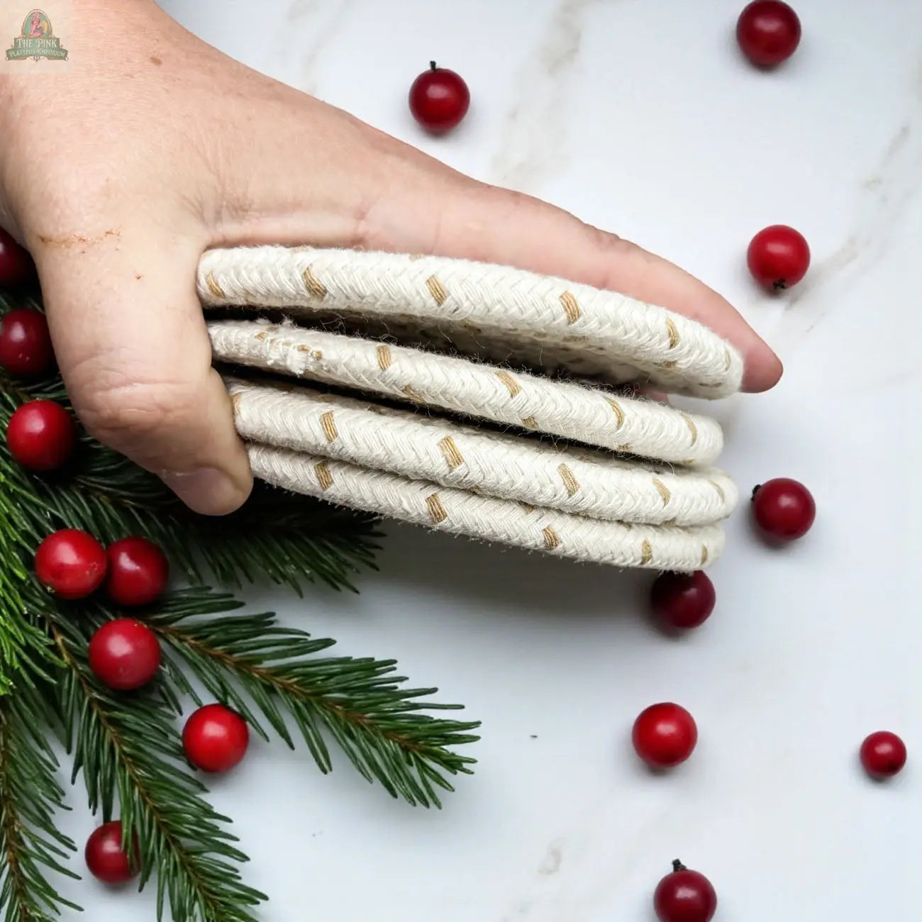 Fall Fabric Coasters Pink Platypus Emporium