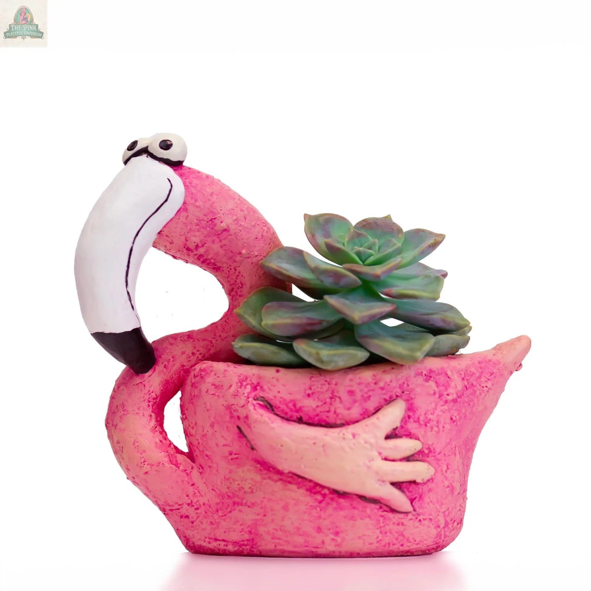 Fiona Flamingo Blobhouse Planter Pink Platypus Emporium