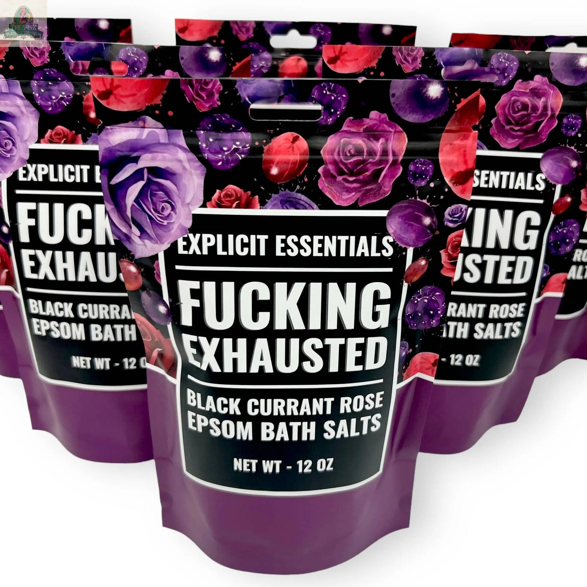 Fucking Exhausted Bath Salts 12oz Bag Pink Platypus Emporium