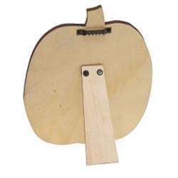 Black Cat & Witch Hat Halloween Box Sign with Pumpkin Easel – 2 Piece Set