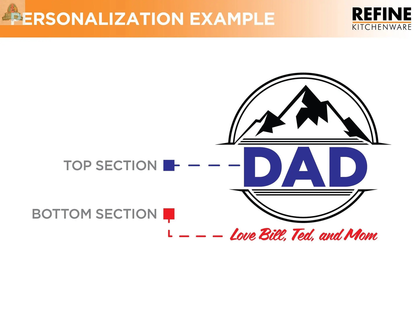 Gift For Dad Cutting Board, Personalized Gifts For Dad, Custom Grilling Gift For Dad, BBQ Gift For Dad - USA Made Pink Platypus Emporium
