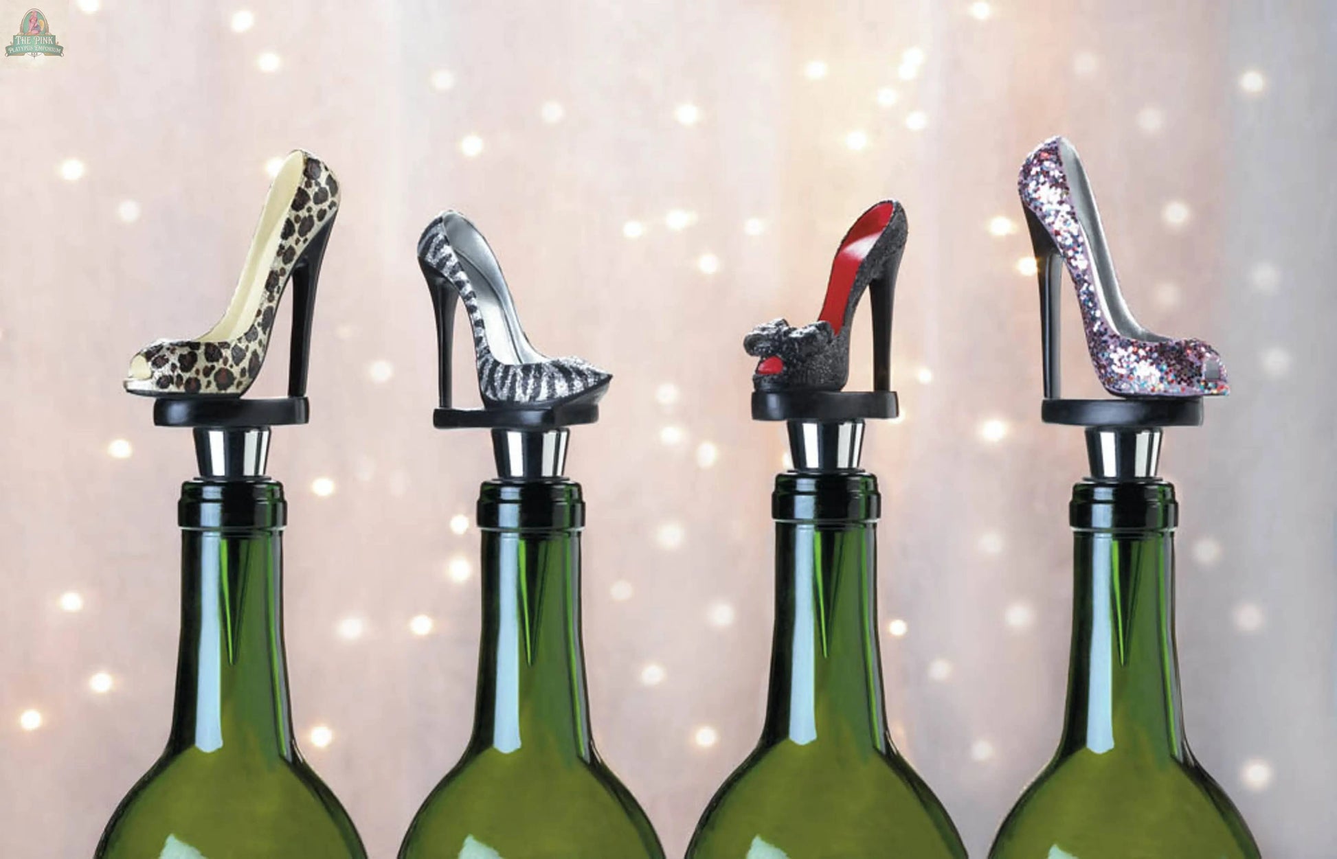 Glitter Shoe Wine Bottle Stopper Zingz Home