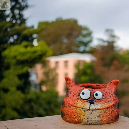 Harley Tiger Cat Blobhouse Planter Pink Platypus Emporium