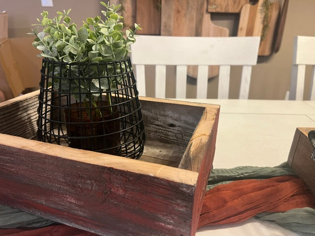 Barn Red Farmhouse Planter Box Or Riser