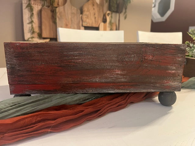 Barn Red Farmhouse Planter Box Or Riser