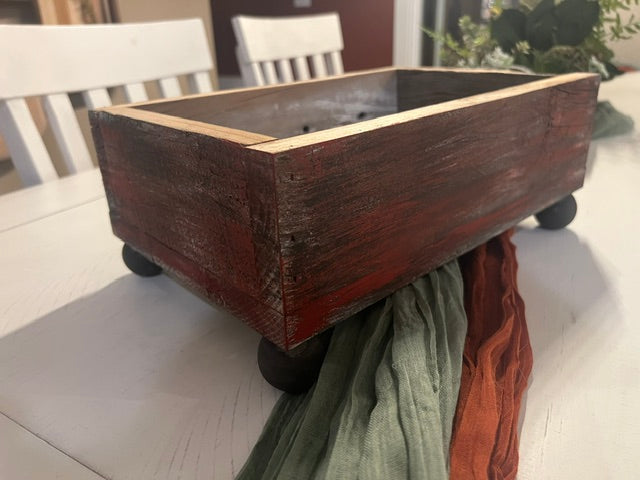 Barn Red Farmhouse Planter Box Or Riser