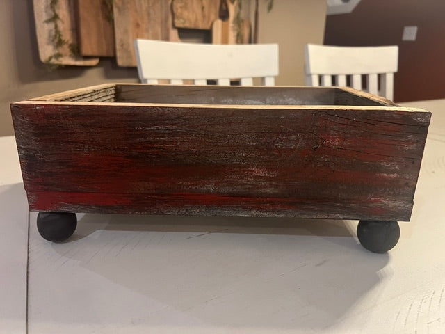 Barn Red Farmhouse Planter Box Or Riser