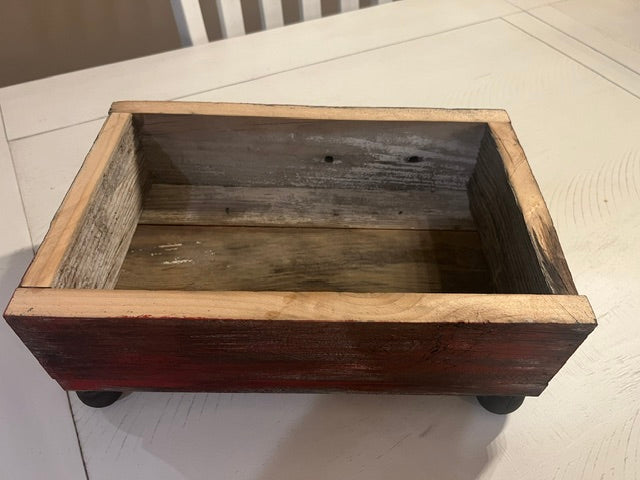 Barn Red Farmhouse Planter Box Or Riser