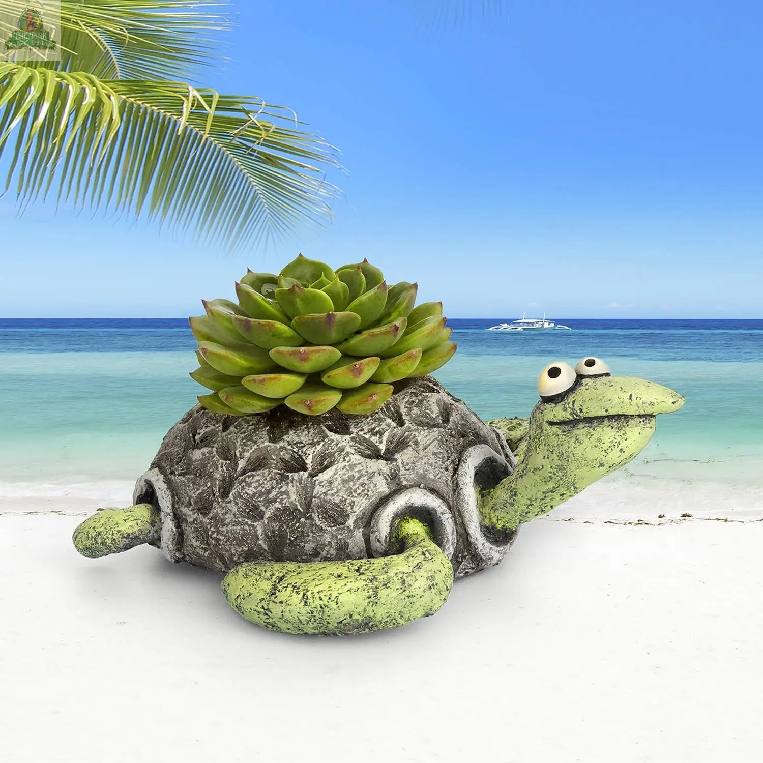 Kai, Sea Turtle Blobhouse Planter Pink Platypus Emporium