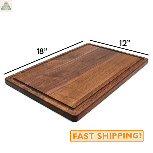 Large Wood Cutting Board With Juice Groove 18x12 Inches, Wood Cheese Board, Wooden Chopping Board, Wooden Cutting Board Made in the USA Pink Platypus Emporium