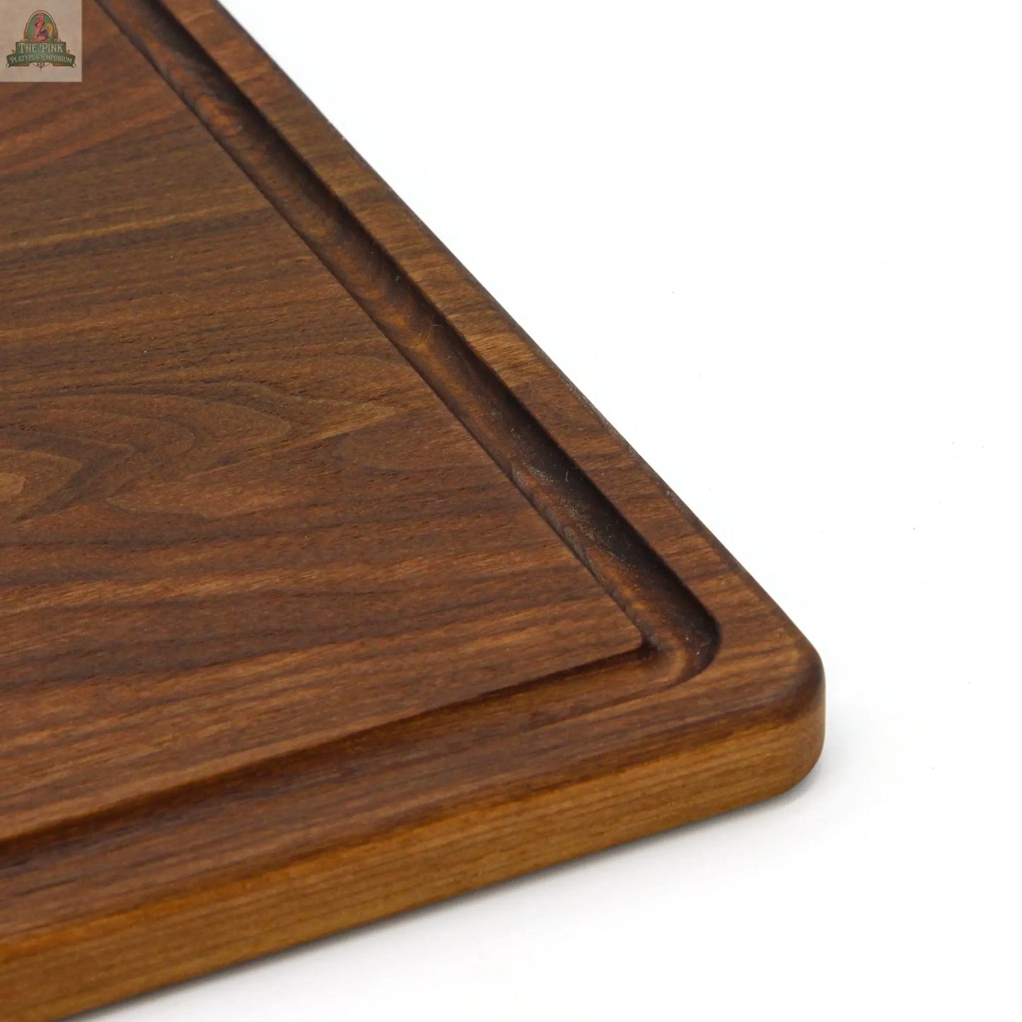 Large Wood Cutting Board With Juice Groove 18x12 Inches, Wood Cheese Board, Wooden Chopping Board, Wooden Cutting Board Made in the USA Pink Platypus Emporium