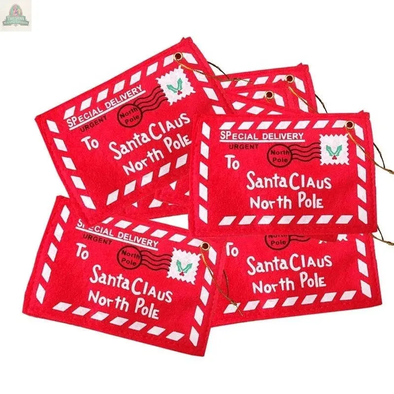 Letters to Santa Ornament, Envelope  Ornament that opens: Red Delmar Decor