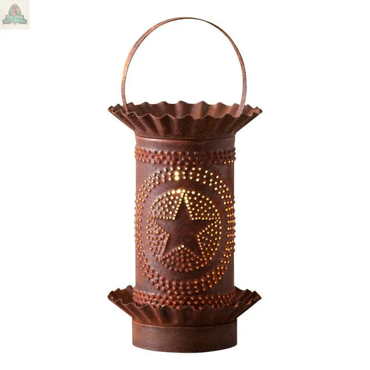 Mini Wax Warmer with Regular Star in Rustic Tin Irvin's Tinware