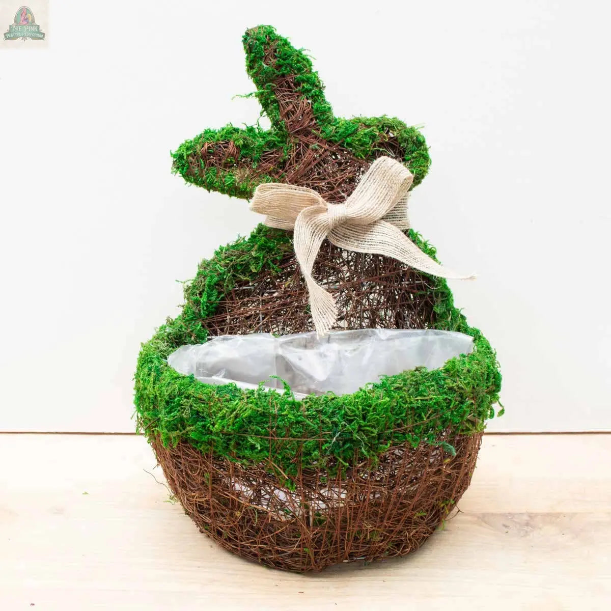 Moss Bunny Planter   Green   9.5x14x4 The Royal Standard