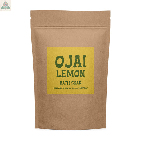 Ojai Lemon Bath Soak | Epsom Salt & Oils: 5 oz Pink Platypus Emporium