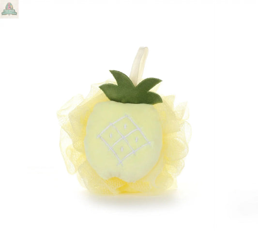 PAPO - Cute Fruit-Shaped Bath Pouf - Playful Design: PINAPPLE / 40g Pink Platypus Emporium