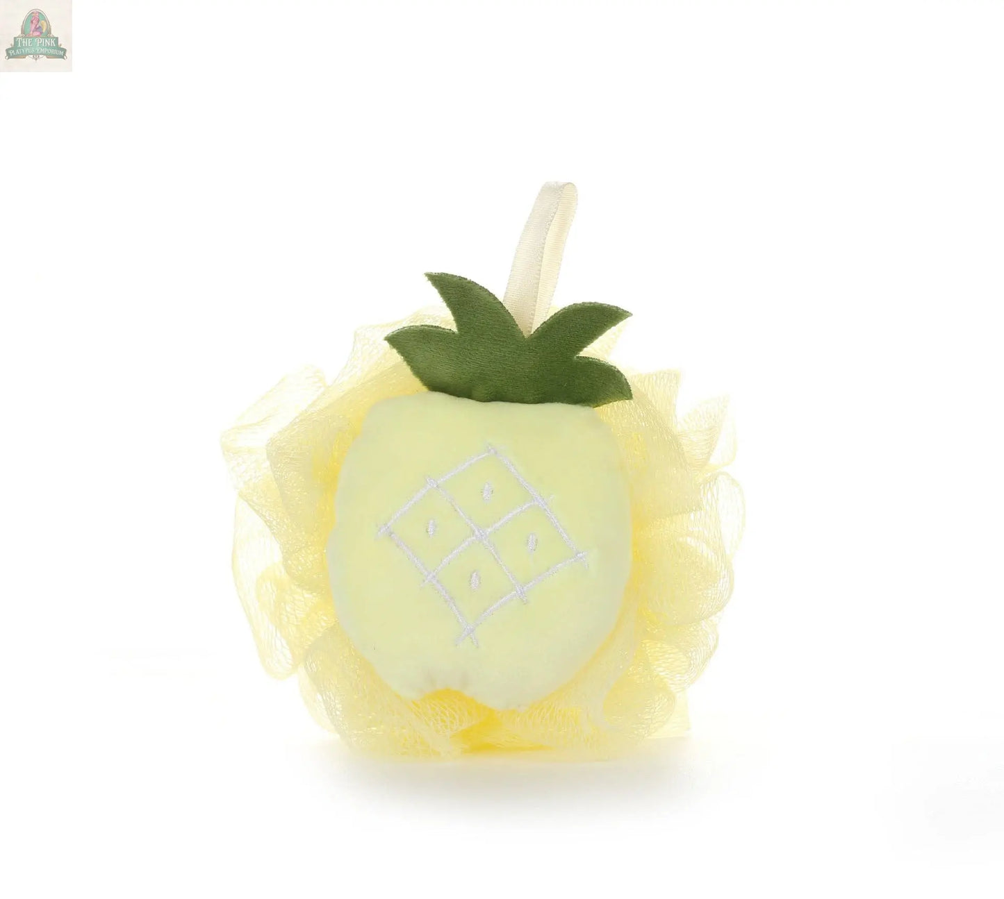 PAPO - Cute Fruit-Shaped Bath Pouf - Playful Design: STRAWBERRY / 40g Pink Platypus Emporium